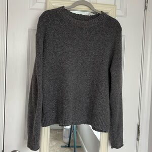 American Eagle Grey Scoop Neck Sweater